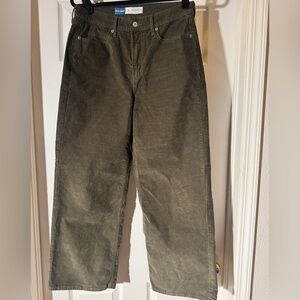 Wide Leg Corduroy Pants